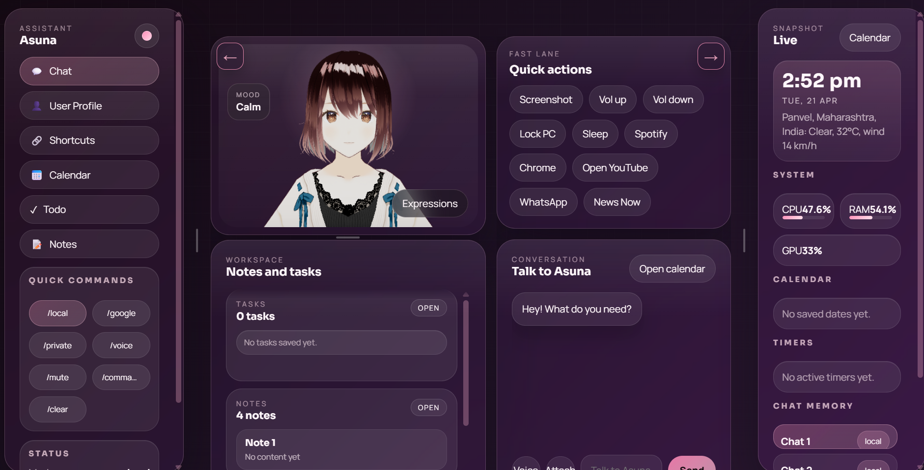 Asuna AI Assistant